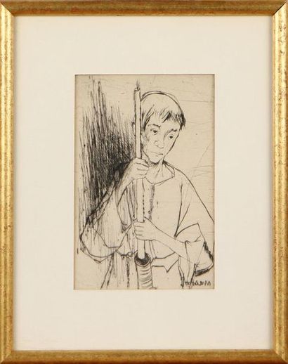 null JEAN JANSEM (1920-2013)
Enfant de choeur
Lithographie, signée en bas à droite
Haut....