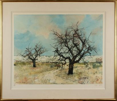 null MICHEL CIRY (1919)
Paysage aux arbres
Lithographie, signée en bas à droite et...