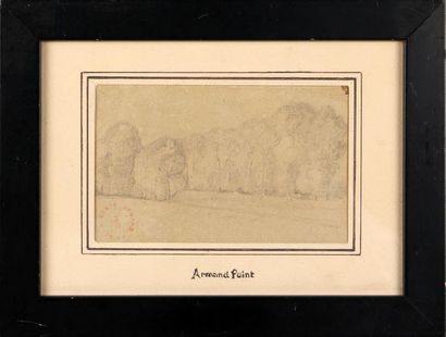 null ARMAND POINT (1860-1932)
Lisière de forêt
Crayon, cachet à l'encre rouge Vente...
