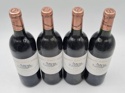 null 4 bottles CH. BAHANS HAUT-BRION, Pessac-Léognan, 2003. RED