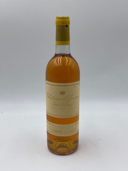 null 1 bouteille CH. D'YQUEM, 1° cru supérieur Sauternes 1981 (capsule légèrement...