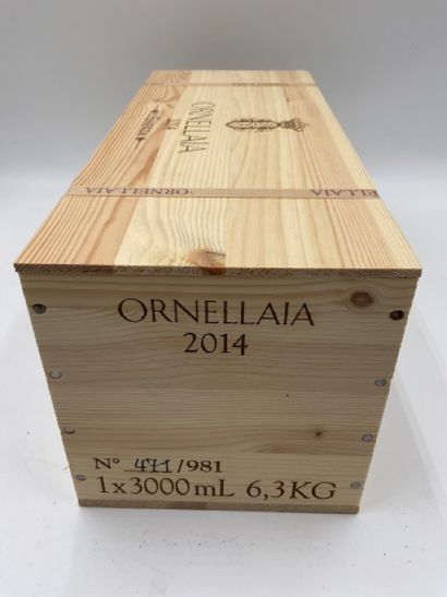 null 1 double-magnum BOLGHERI "L'Essenza", Ornellaia 2014 (strapped wooden case)