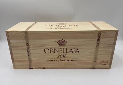 null 1 double-magnum BOLGHERI "La Grazia", Ornellaia 2018 (strapped wooden case)