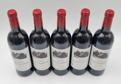 null 5 bouteilles CH. L'EVANGILE, Pomerol, 2003, ROUGE.