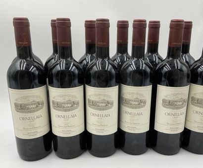 null 12 bottles BOLGHERI Ornellaia 2008 (2 labels very slightly stained, 2 labels...