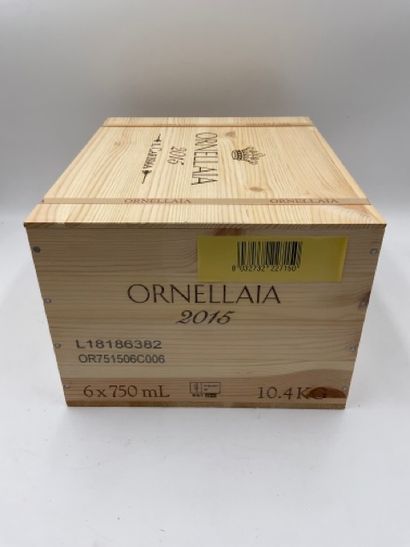 null 6 bouteilles BOLGHERI "Il Carisma", Ornellaia 2015 (vendemia d'artista, caisse...
