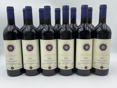 null 12 bouteilles BOLGHERI "Sassicaia", Tenuta San Guido 2011 ROUGE