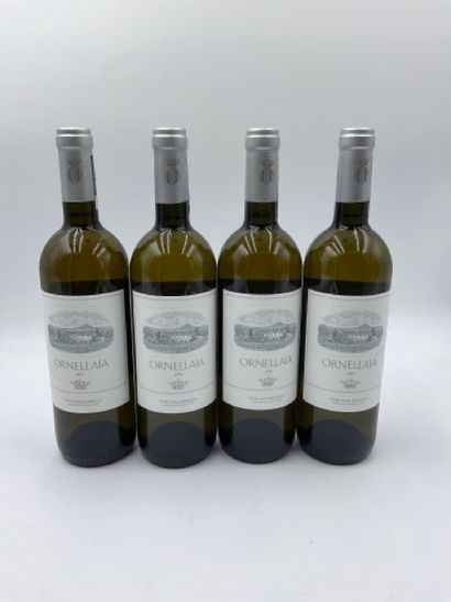 4 bouteilles TOSCANA bianco, Ornellaia 2016...