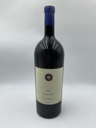 null 1 double-magnum BOLGHERI "Sassicaia", 	Tenuta San Guido 2010 (étiquette légèrement...