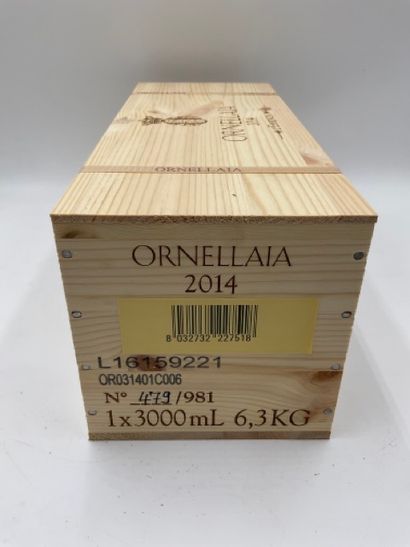 null 1 double-magnum BOLGHERI "L'Essenza", Ornellaia 2014 (caisse bois cerclée)