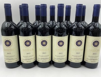 null 12 bouteilles BOLGHERI "Sassicaia", Tenuta San Guido 2015