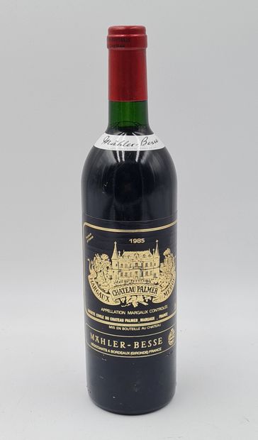 null 1 bouteille CH. PALMER, 3° cru, Margaux 1985, ROUGE