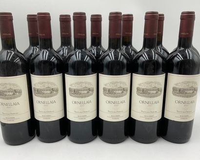 12 bottles BOLGHERI Ornellaia 2007 (5 labels...