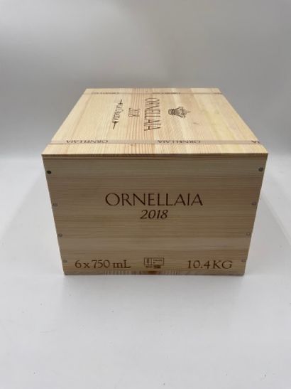 null 6 bouteilles BOLGHERI "La Grazia", Ornellaia 2018 (caisse bois cerclée)
