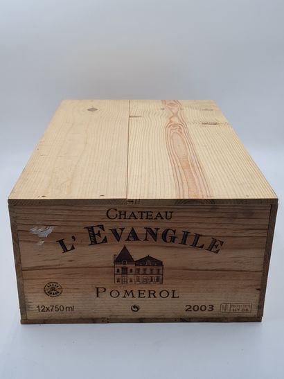 12 bouteilles CH. L'EVANGILE, Pomerol, 2003,...