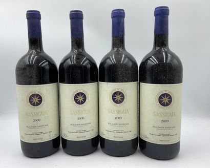 null 4 magnums BOLGHERI "Sassicaia", Tenuta San Guido 2009 RED