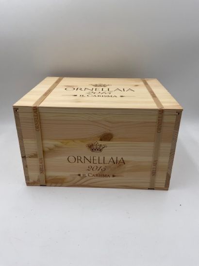 null 6 bouteilles BOLGHERI "Il Carisma", Ornellaia 2015 (vendemia d'artista, caisse...