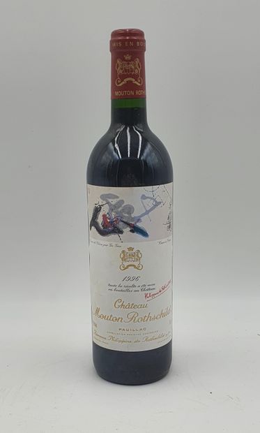 null 1 bouteille CH. MOUTON-ROTHSCHILD, 1° cru Pauillac 1996