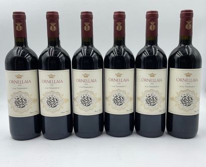 null 6 bouteilles BOLGHERI "La Tensione", Ornellaia 2016 (1 étiquette légèrement...