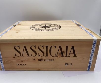 null 3 magnums BOLGHERI "Sassicaia", Tenuta San Guido, 2012 (wooden case with st...