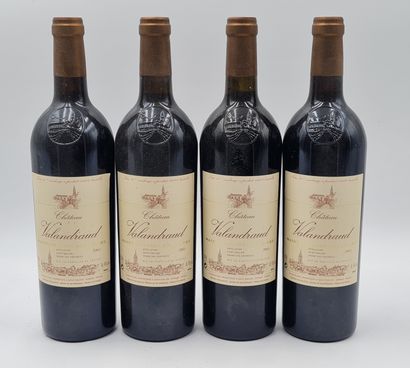 4 bouteilles CH. VALANDRAUD, Grand cru, St-Emilion...