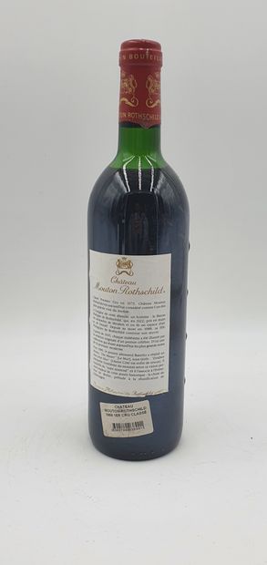 null 1 bottle CH. MOUTON-ROTHSCHILD, 1° cru Pauillac 1989 (slightly damaged capsule...