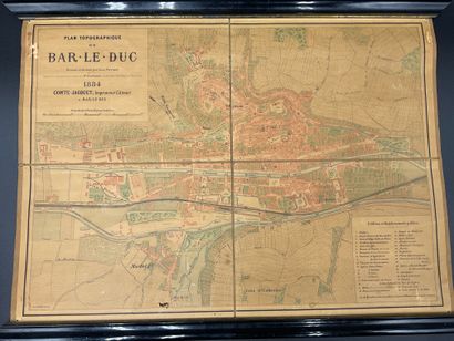 Plan topographique de Bar-Le-Duc daté de...