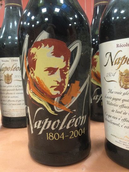 null wine lot on the bicentenary of NAPOLEON: 6 Arbois Henri Maire 1999 harvest with...