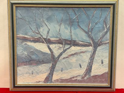 Jean MORCEL (Artiste du XXème), L'hiver,...