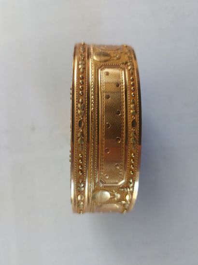 null Snuffbox gold 750/1000, Weight : 108 gr. SOLD ON DESIGNATION