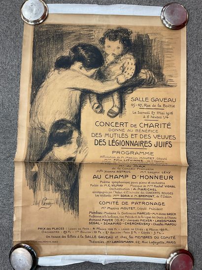 null Abel Pfeffermann PANN (1883-1963), Affiche de concert de charité donné au bénéfice...