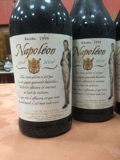 null wine lot on the bicentenary of NAPOLEON: 6 Arbois Henri Maire 1999 harvest with...