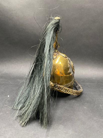 null Réduction d'un casque anglais du 6ème Dragon, H. 26 cm