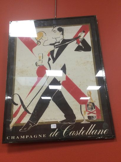 AFFICHE champagne de Castellane