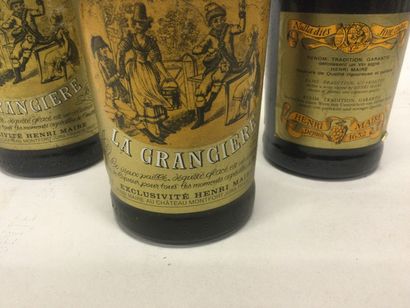 null 3 bouteilles HENRY MAIRE "LA GRANGIÈRE " vieux paillé 15,5 %