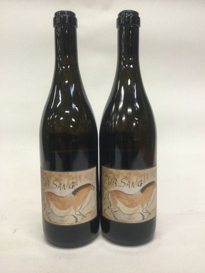 2 Bottles PUR SANG smoked white pouilly domaine...