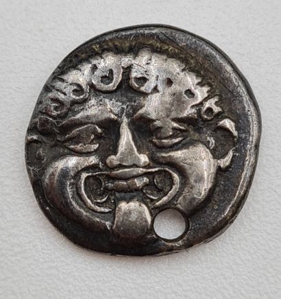 null Monnaie Grecque - MACÉDOINE - NÉAPOLIS ( c. 400 av. J.C) - Hemidrachme - Argent...