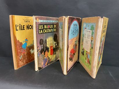 null TINTIN, Lot de 5 albums : "Les bijoux de la Castafiore", Edition originale française...