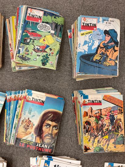 null Importante collection d'environ 450 numéros de la revue TINTIN (de 1956 à 1967)...