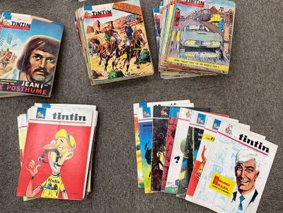 null Importante collection d'environ 450 numéros de la revue TINTIN (de 1956 à 1967)...