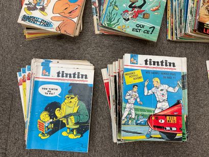 null Importante collection d'environ 450 numéros de la revue TINTIN (de 1956 à 1967)...