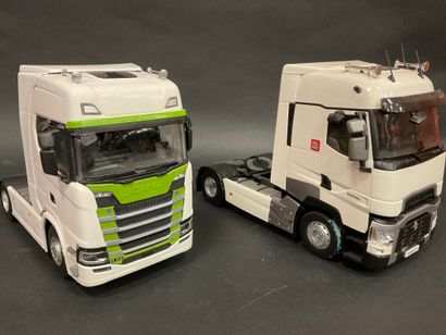 null Lot comprnant : ELIGOR, Tracteur routier RENAULT RANGE T, échelle 1/32ème, métal...