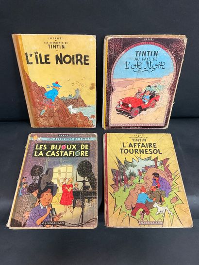 null TINTIN, Lot de 5 albums : "Les bijoux de la Castafiore", Edition originale française...