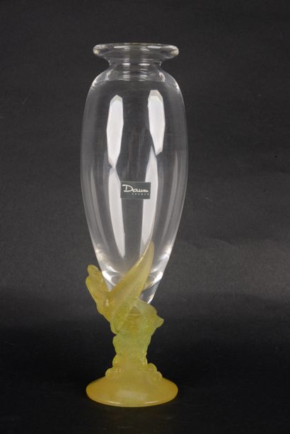 null Daum, France, Vase soliflore ht 21,50 cm