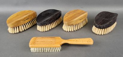 null Set of 5 brand-new, high-quality "SUZY" brushes for shoes or other uses.