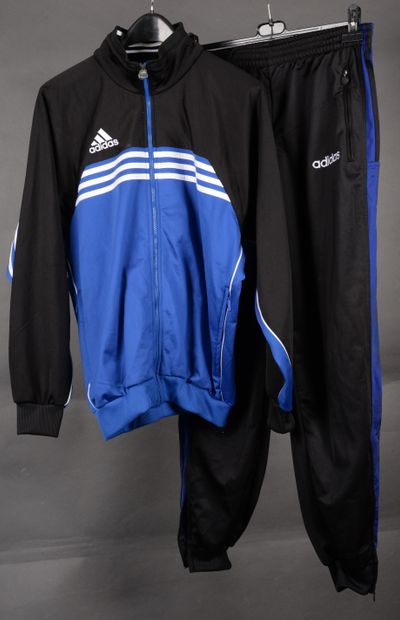 null ADIDAS, COPA PES SUIT jacket (T FR 174) and jogging suit (T FR 180) in blue...