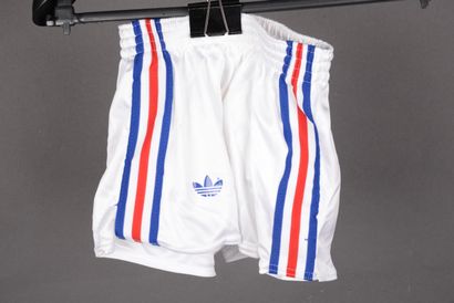 null ADIDAS set of 5 SANTAFE BLC/TRICOLOR sports shorts size 38 white/blue/red