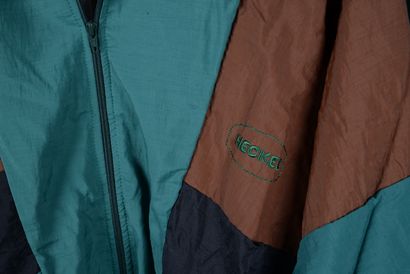 null HECKEL, jacket and jogging suit, green/brown, windbreaker type, TR FR 174