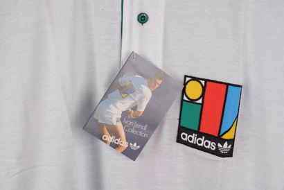 null ADIDAS MASTERS tennis polo, white patterned. T FR 4