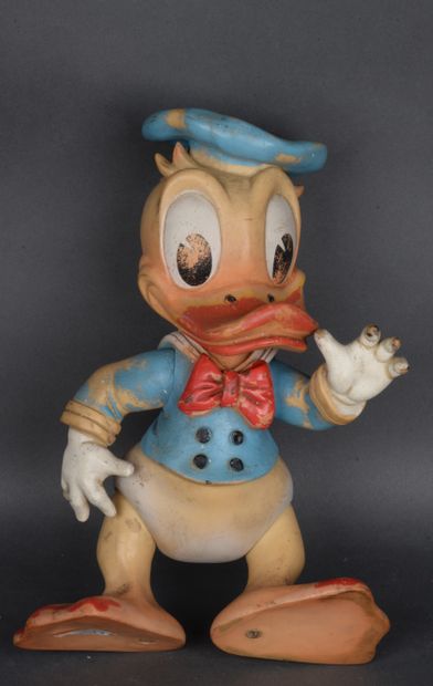 null Figurine "Pouet-Pouet" figurant Donald, Production Walt-Disney, Made in Italy,...
